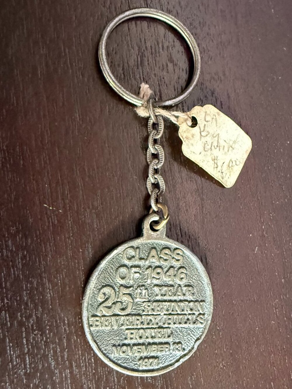 Los Angeles High School 1946 reunion at Beverly Hills keychain